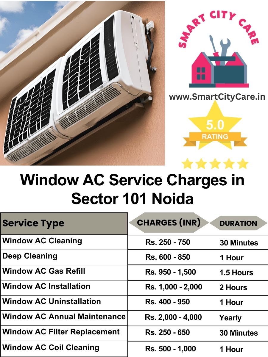 Window AC Service Charges list in  Sector 101, Noida