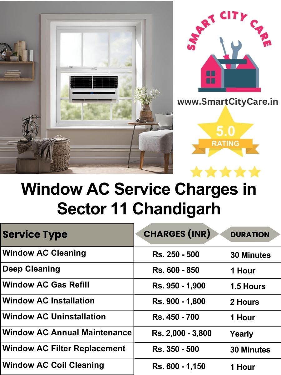 Window AC Service Charges list in  Sector 11, Chandigarh