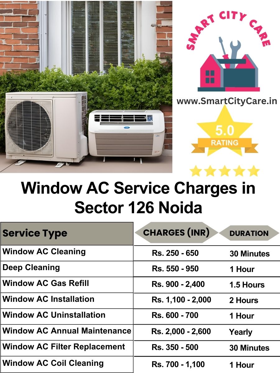 Window AC Service Charges list in  Sector 126, Noida