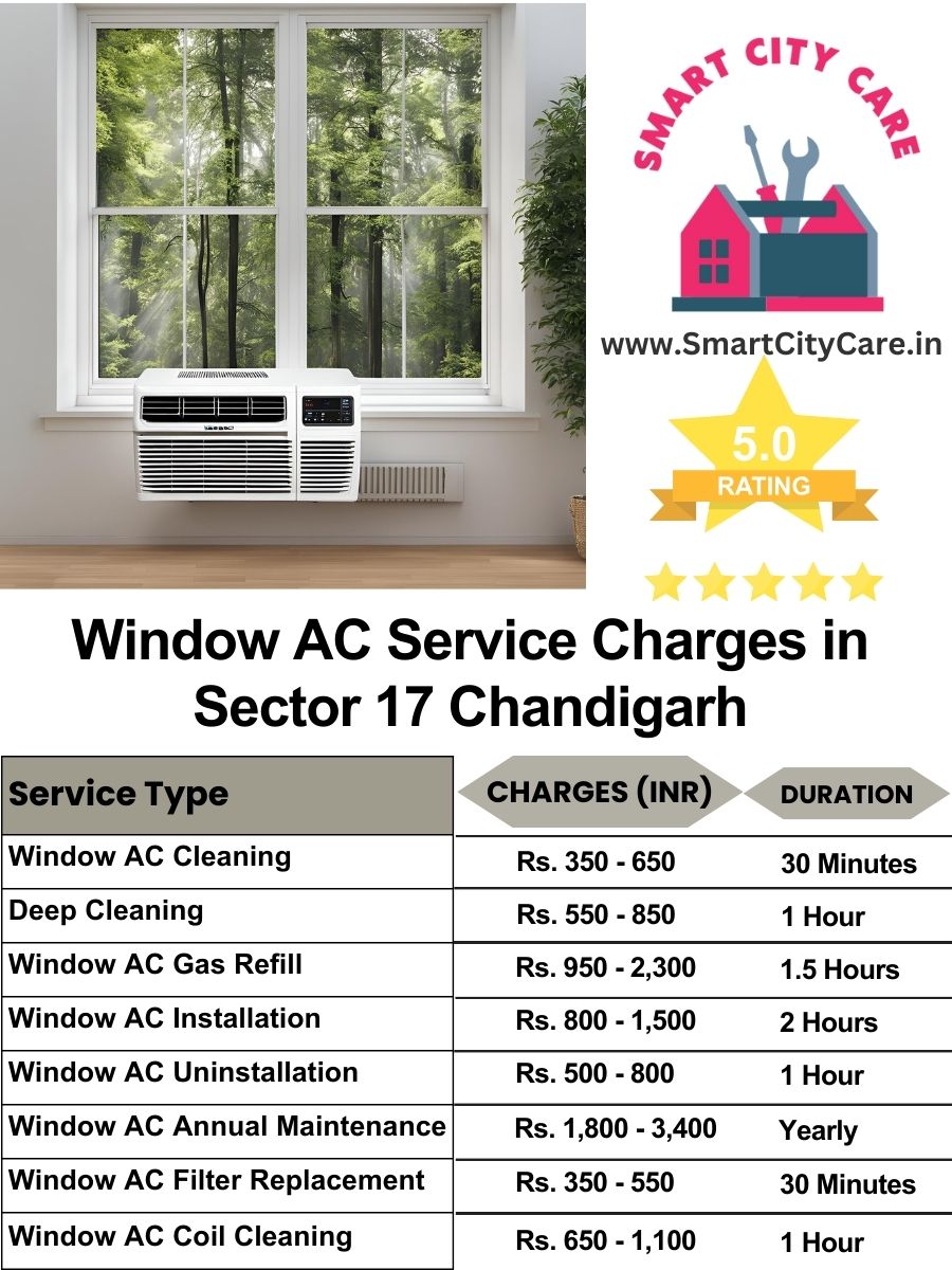 Window AC Service Charges list in  Sector 17, Chandigarh