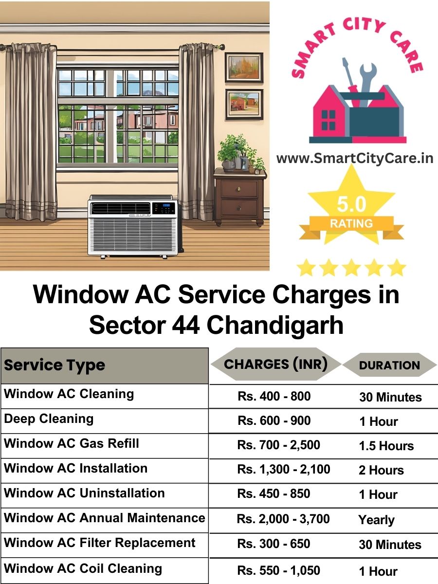 Window AC Service Charges list in  Sector 44, Chandigarh