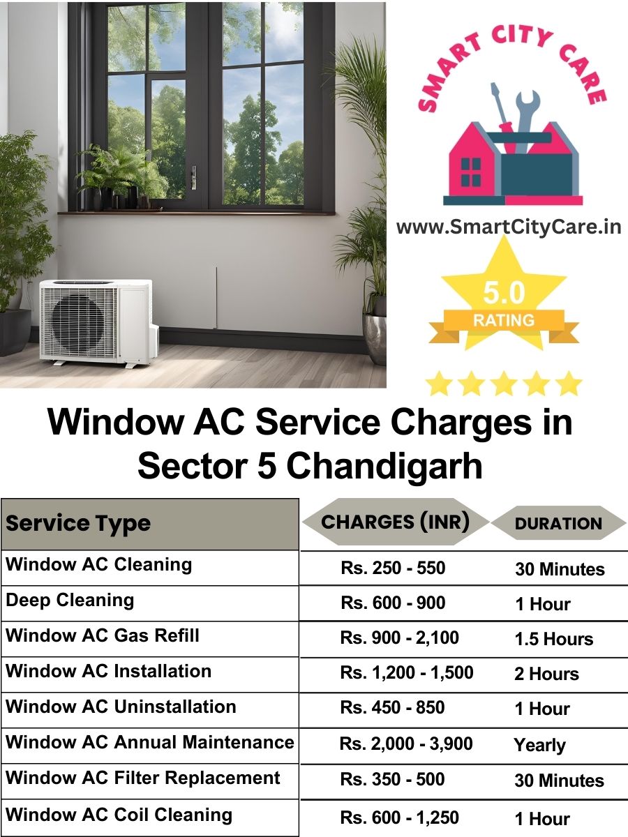 Window AC Service Charges list in  Sector 5, Chandigarh