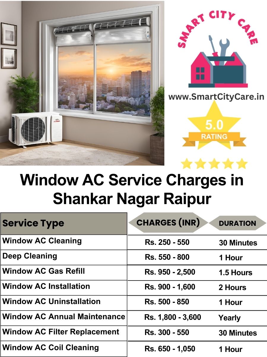 Window AC Service Charges list in  Shankar Nagar, Raipur