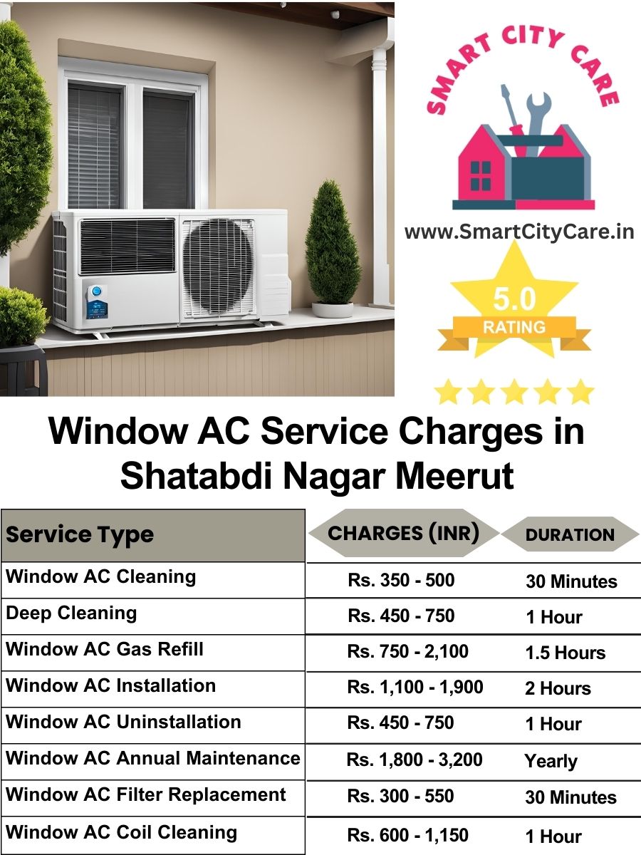 Window AC Service Charges list in  Shatabdi Nagar, Meerut