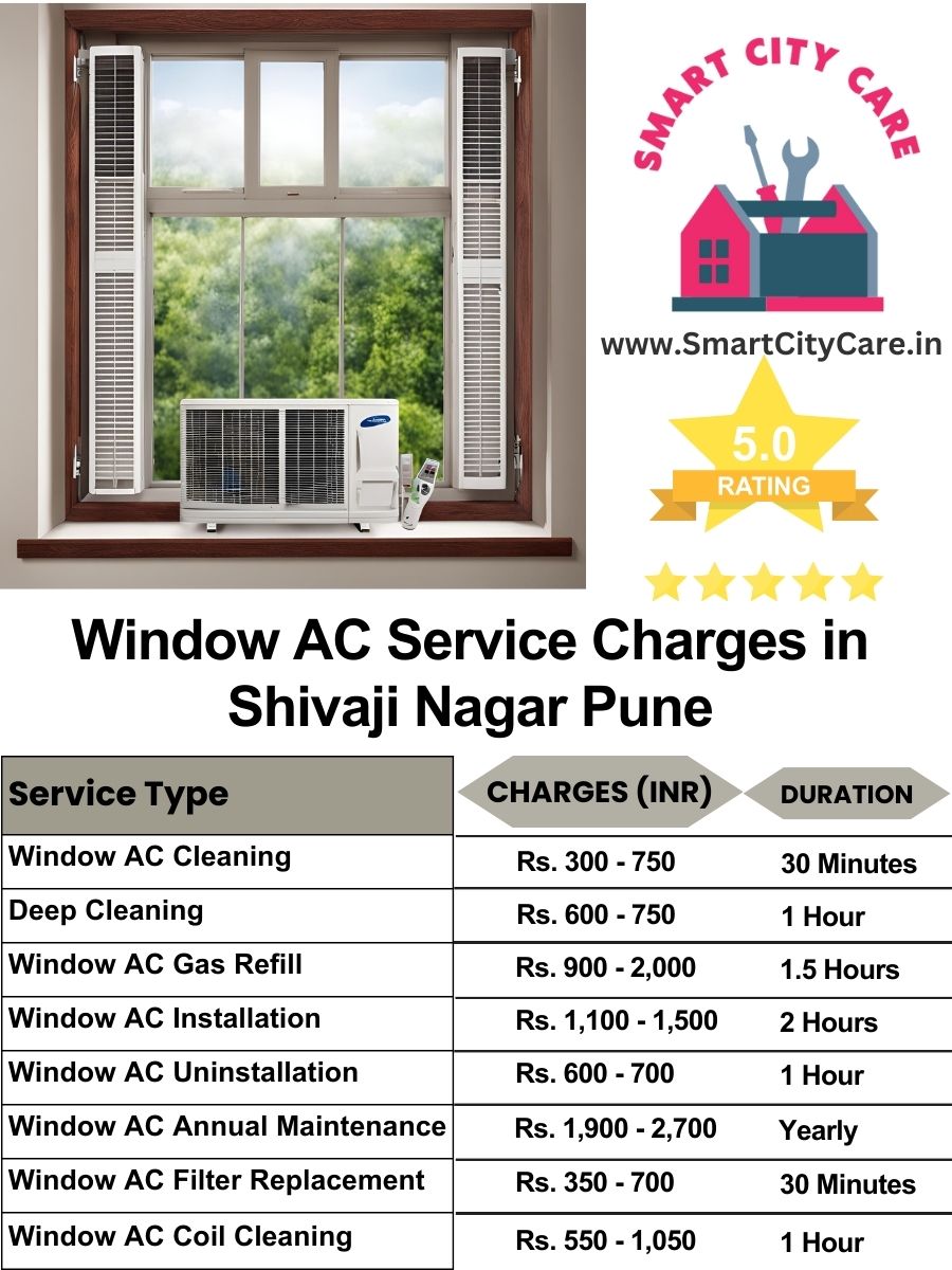Window AC Service Charges list in  Shivaji Nagar, Pune