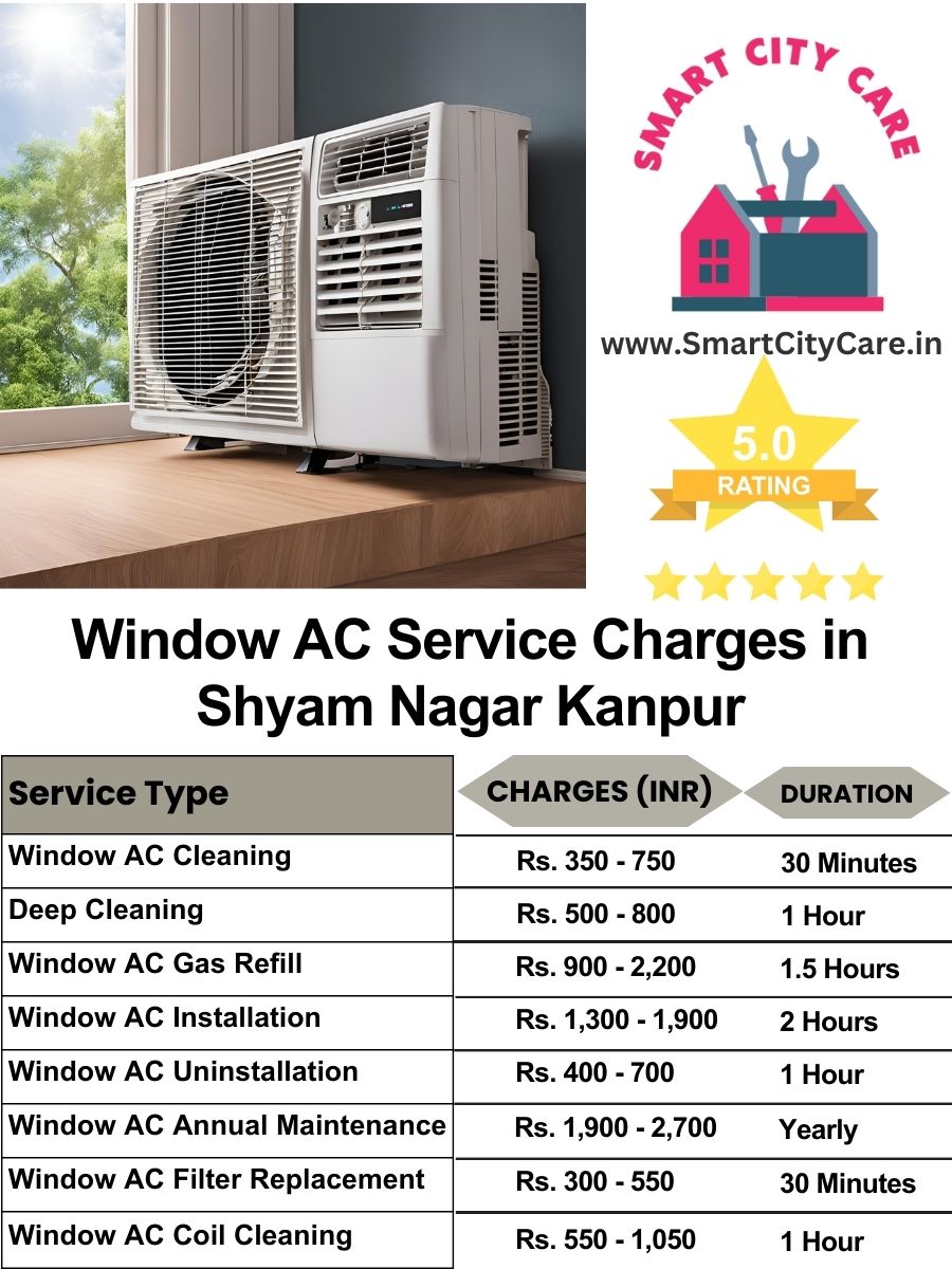 Window AC Service Charges list in  Shyam Nagar, Kanpur