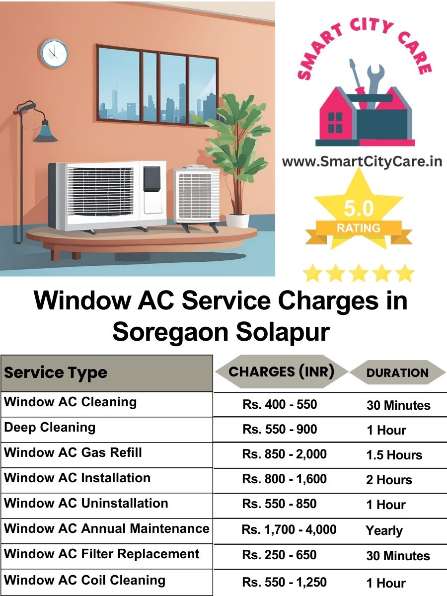 Window AC Service Charges list in  Soregaon, Solapur