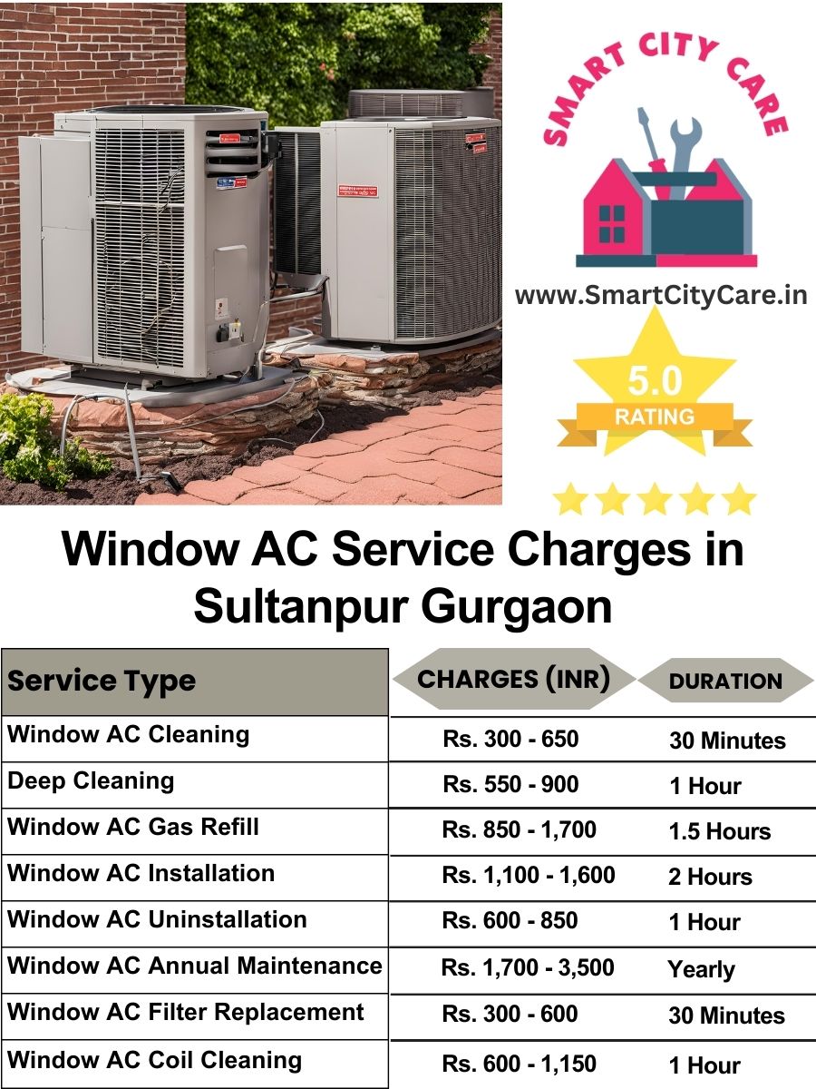 Window AC Service Charges list in  Sultanpur, Gurgaon