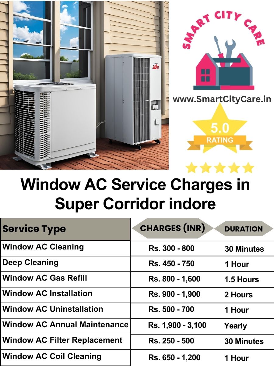 Window AC Service Charges list in  Super Corridor, Indore