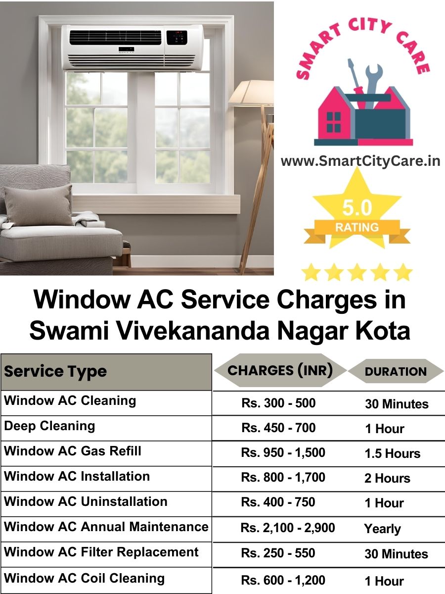 Window AC Service Charges list in  Swami Vivekananda Nagar, Kota