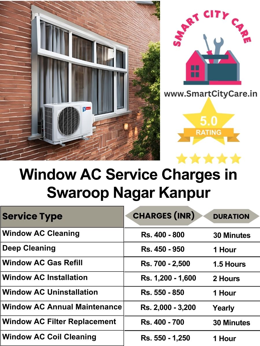 Window AC Service Charges list in  Swaroop Nagar, Kanpur