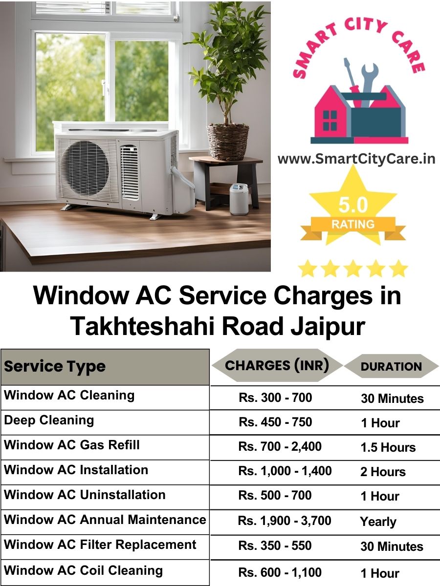 Window AC Service Charges list in  Takhteshahi Road, Jaipur