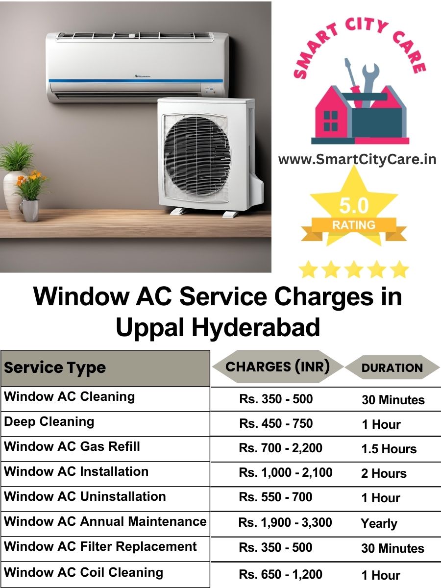 Window AC Service Charges list in  Uppal, Hyderabad