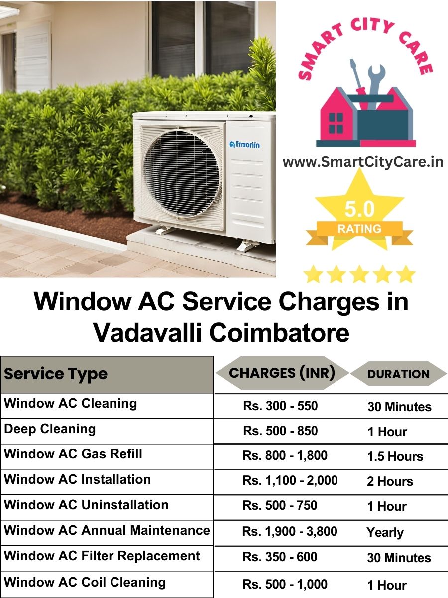 Window AC Service Charges list in  Vadavalli, Coimbatore