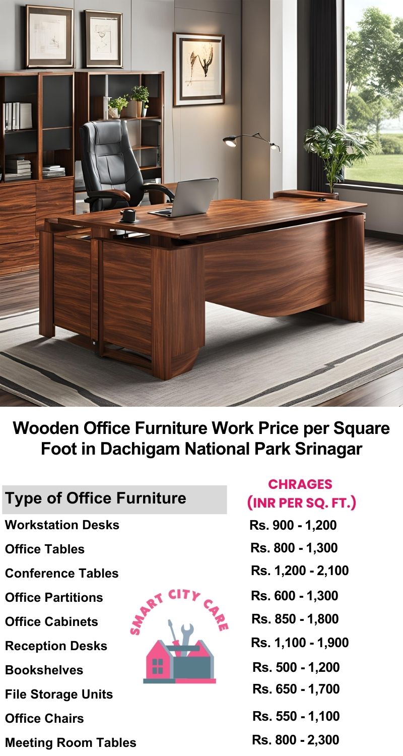 Wooden Office Furniture Work cost per Square Foot in Dachigam National Park,Srinagar