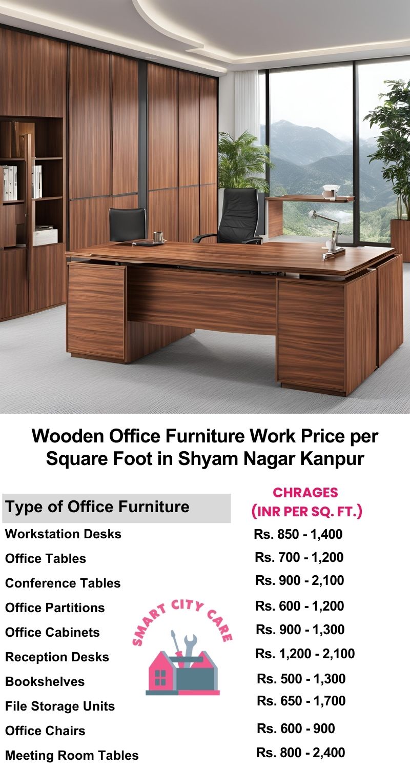 Wooden Office Furniture Work cost per Square Foot in Shyam Nagar,Kanpur